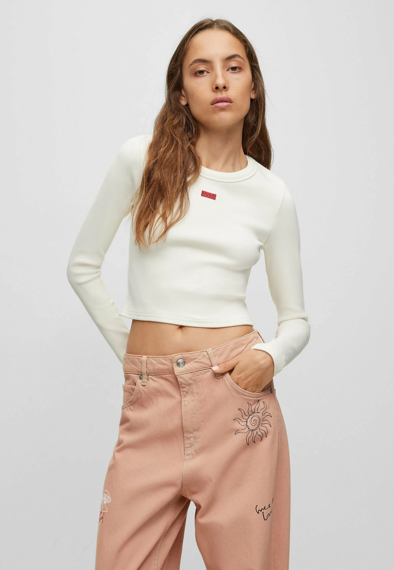 Hugo Dafilomena - Long Sleeved Top - Natural Ten 3 Hugo Dafilomena - Long Sleeved Top - Natural Ten