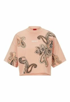 Hugo Cropped - Print T-Shirt - Light Orange 11 Hugo Cropped - Print T-Shirt - Light Orange -Hugo e24e0167f49b4d46848327ffb4567d9b