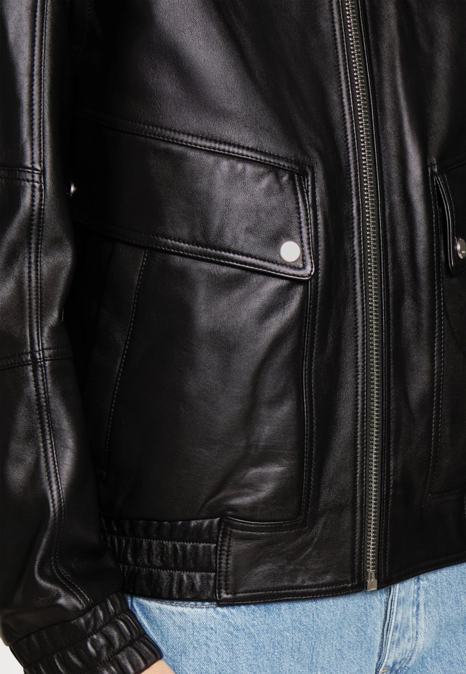 Hugo Larvid- Leather Jacket - Black 10 Hugo Larvid- Leather Jacket - Black - Image 8