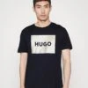 Hugo Dulive - Print T-Shirt - Dark Blue 2 Hugo Dulive - Print T-Shirt - Dark Blue -Hugo e71e85239d784eb98e42c8bfa017e782
