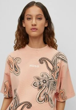 Hugo Cropped - Print T-Shirt - Light Orange 10 Hugo Cropped - Print T-Shirt - Light Orange -Hugo ea9aa7964e8747bba184dc08b41f52e6