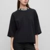 Hugo Dinaya - Long Sleeved Top - Black One -Hugo eaf49d5314234040bfdfbeb0ccb466dc
