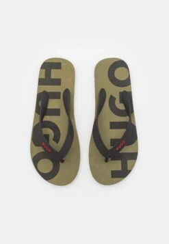 Hugo Arvel Unisex - T-Bar Sandals - Open Green