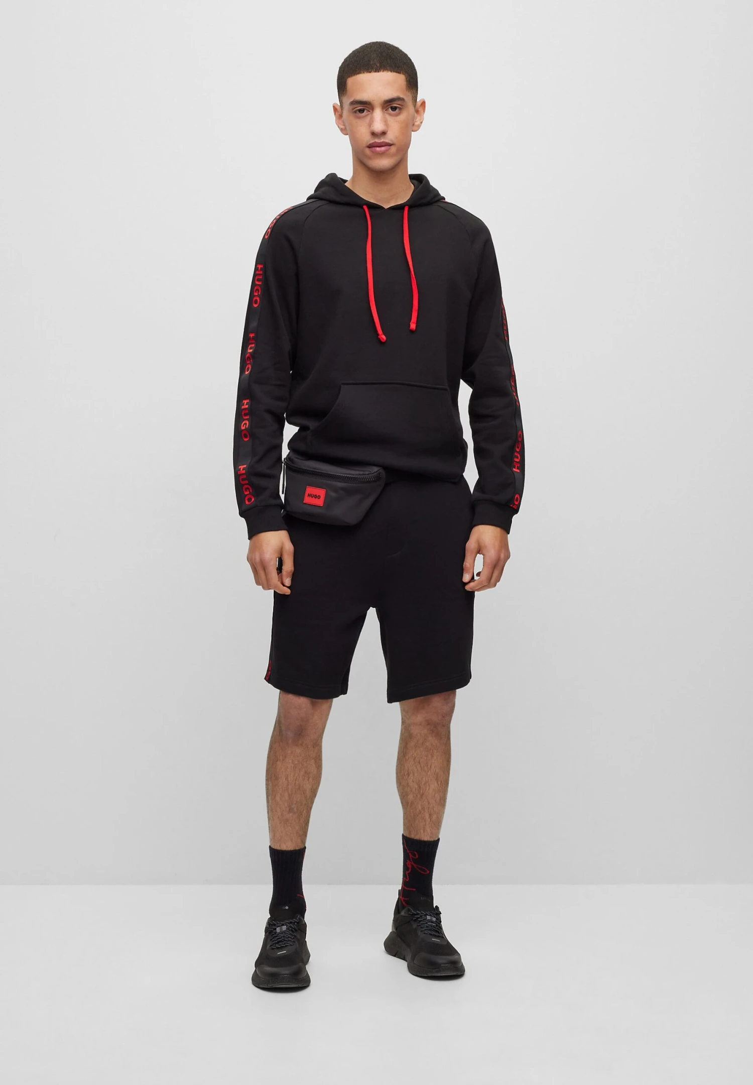 Hugo Sporty Logo - Sweatshirt - Black 4 Hugo Sporty Logo - Sweatshirt - Black - Image 2