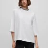 Hugo Dinaya - Long Sleeved Top - White 2 Hugo Dinaya - Long Sleeved Top - White -Hugo f870b8da2c82430595143bf1cc55e5e9