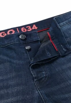 Hugo Straight Leg Jeans - Dark Blue Fifteen -Hugo f9905e4864ec4354b39540c5854712df