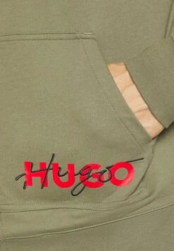Hugo Combined Jackethood - Zip-Up Sweatshirt - Open Green -Hugo fab2ff7ded47448499f65a356df04281
