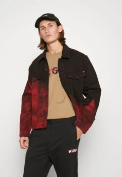 Hugo Denim Jacket - Bright Red -Hugo fad7eb00a10a4f14a92110ed841cd3eb