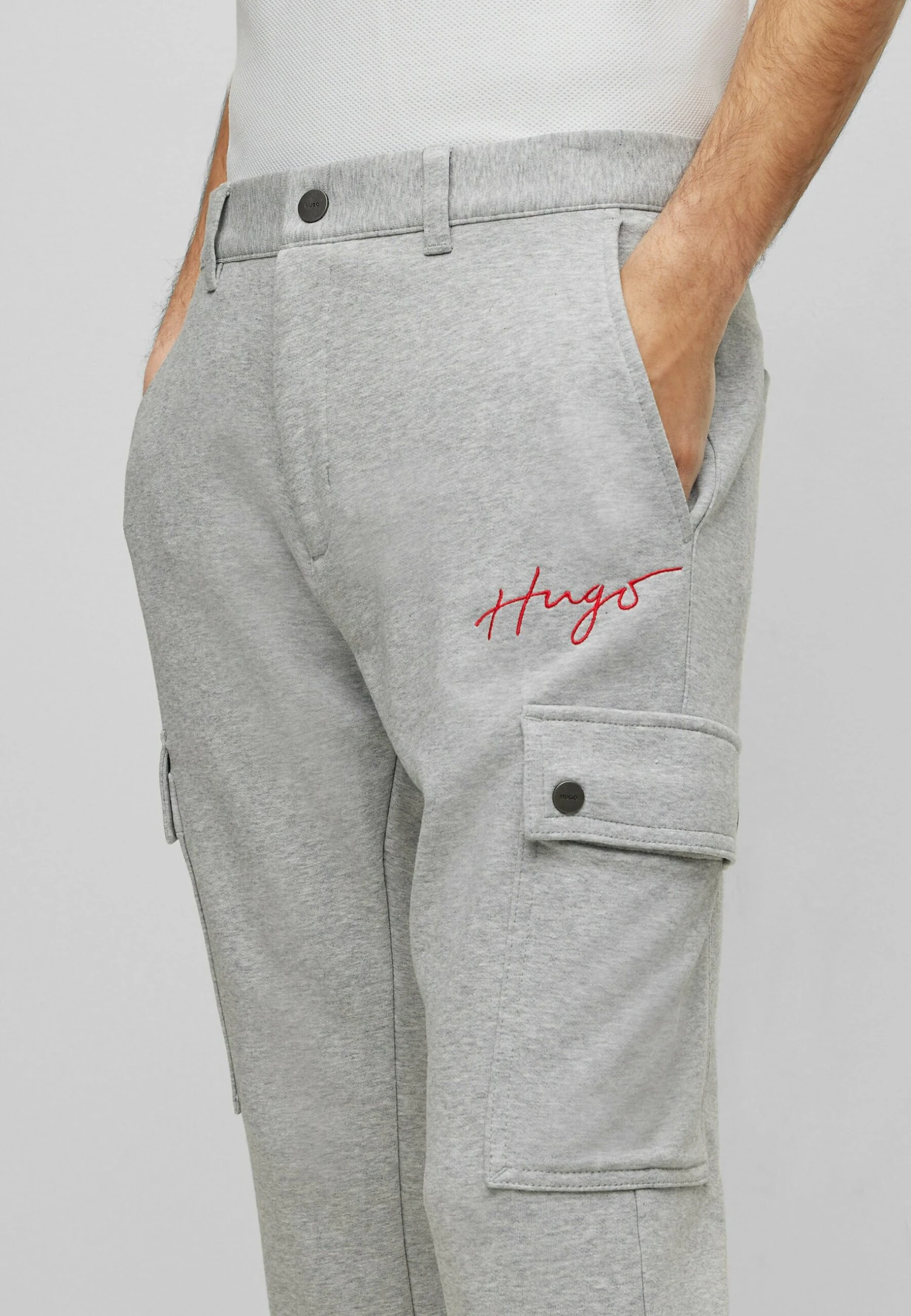 Hugo Cargo Trousers - Open Grey Twentyone 6 Hugo Cargo Trousers - Open Grey Twentyone - Image 4