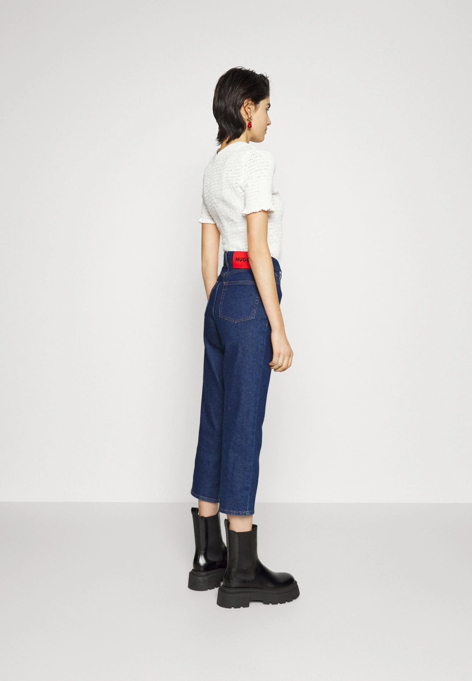 Hugo Straight Leg Jeans - Navy 5 Hugo Straight Leg Jeans - Navy - Image 3